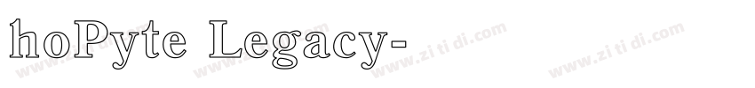 hoPyte Legacy字体转换